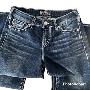 Silver Jeans Suki High Slim Boot Jeans Dark Wash